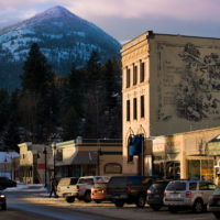 Photo of Downtown Rossland and its businesses – Real Estate Agents in Rossland, BC with Kootenay Homes